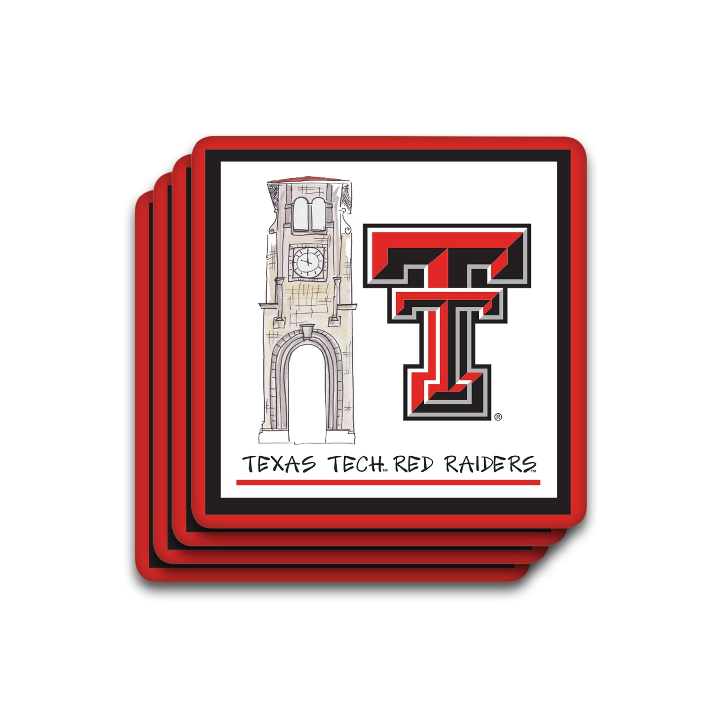 Texas Tech Drink Coasters