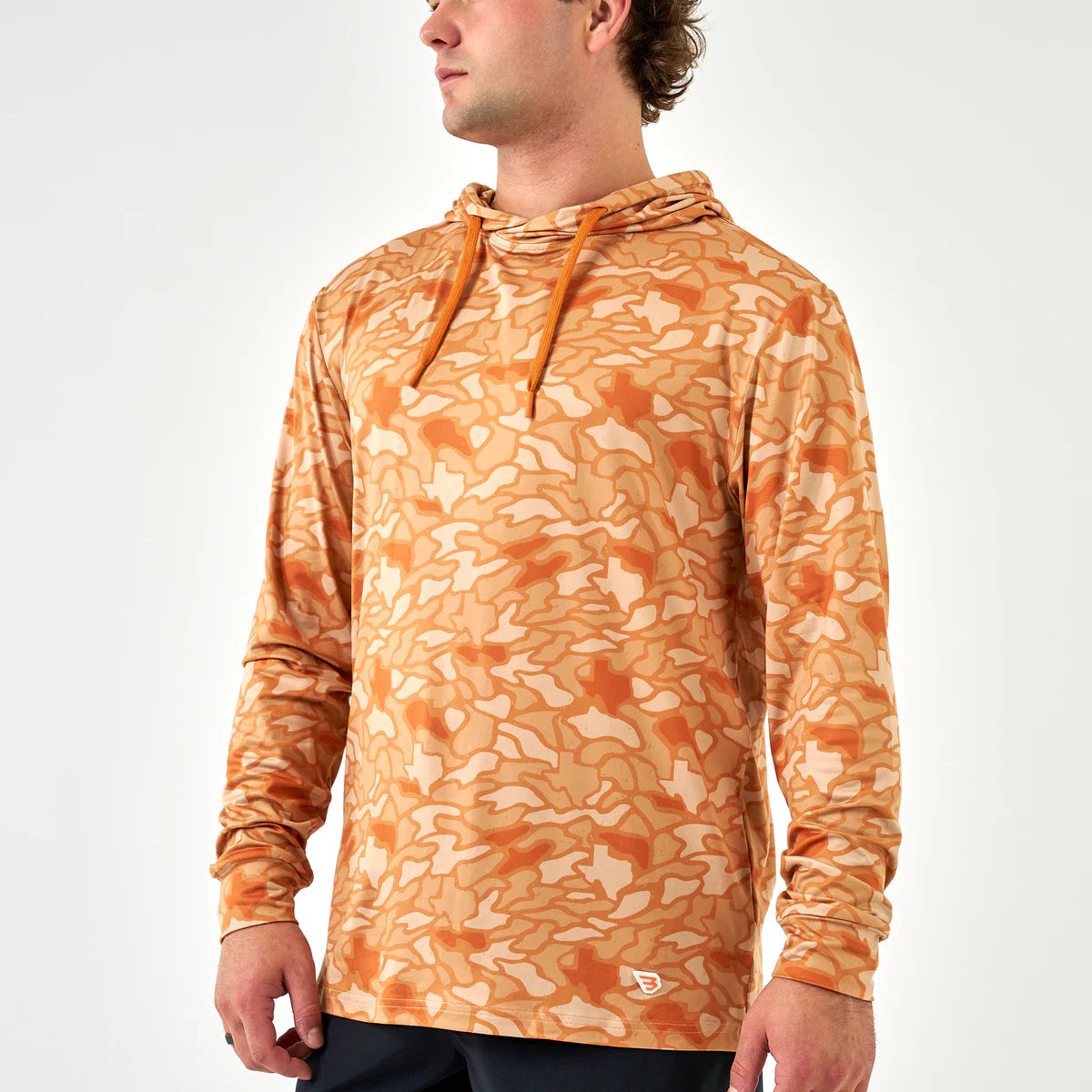 Orange Camo Performance Hoodie