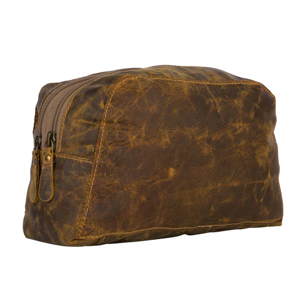 Leather Toiletry Bag- Medium