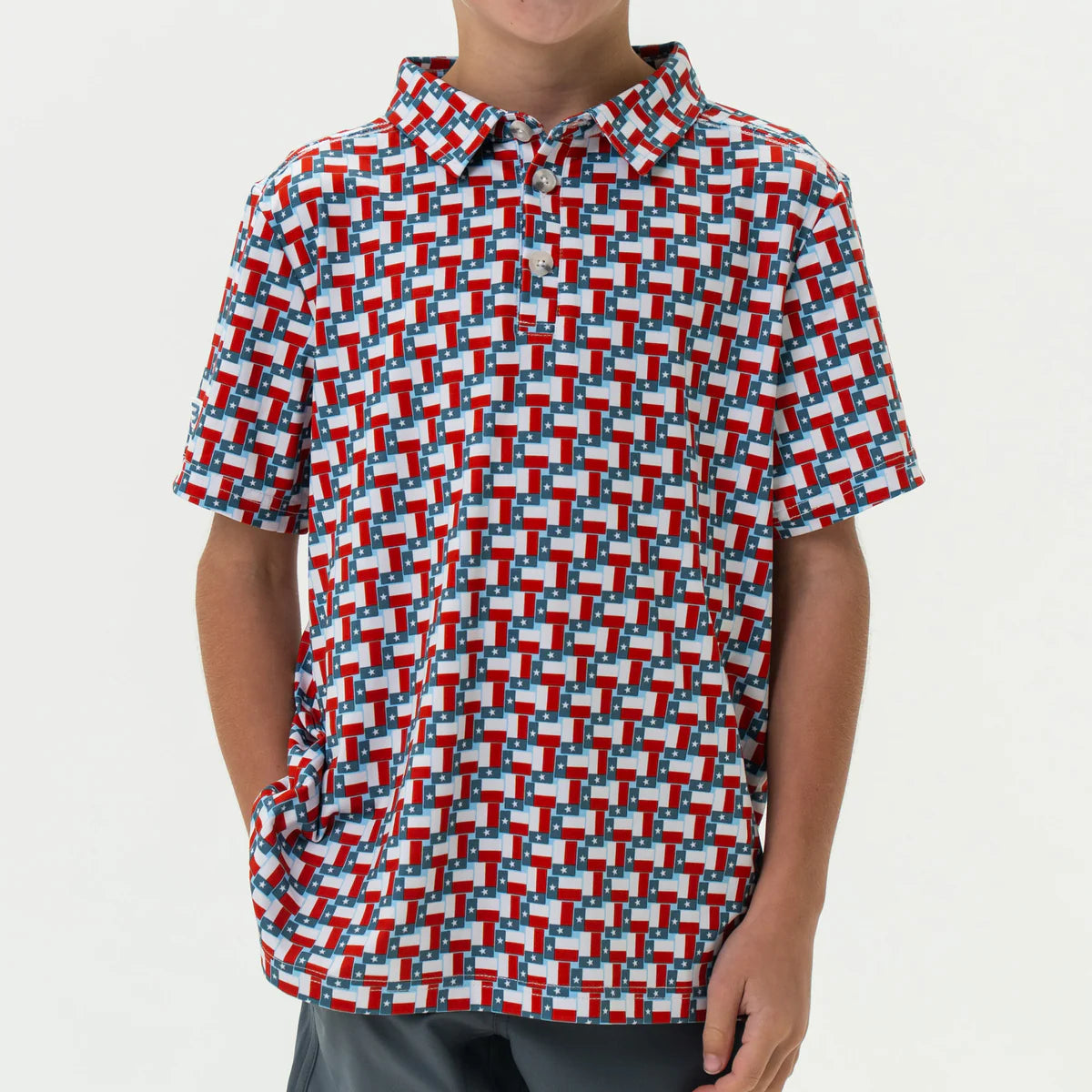 Youth Texas Flag Polo