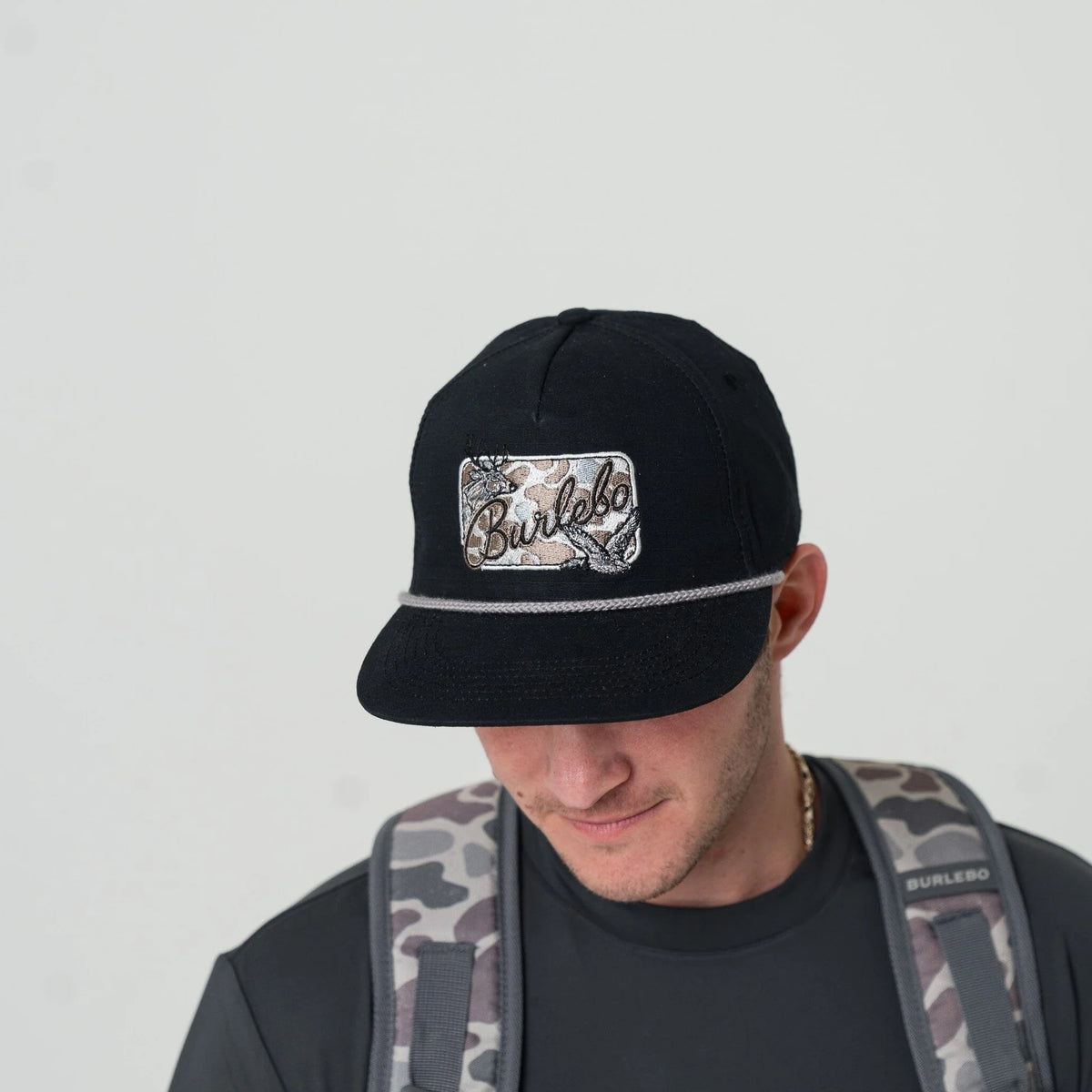 Burlebo Black Patch Hat