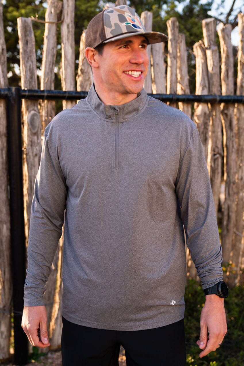 Performance 1/4 Zip- Grey