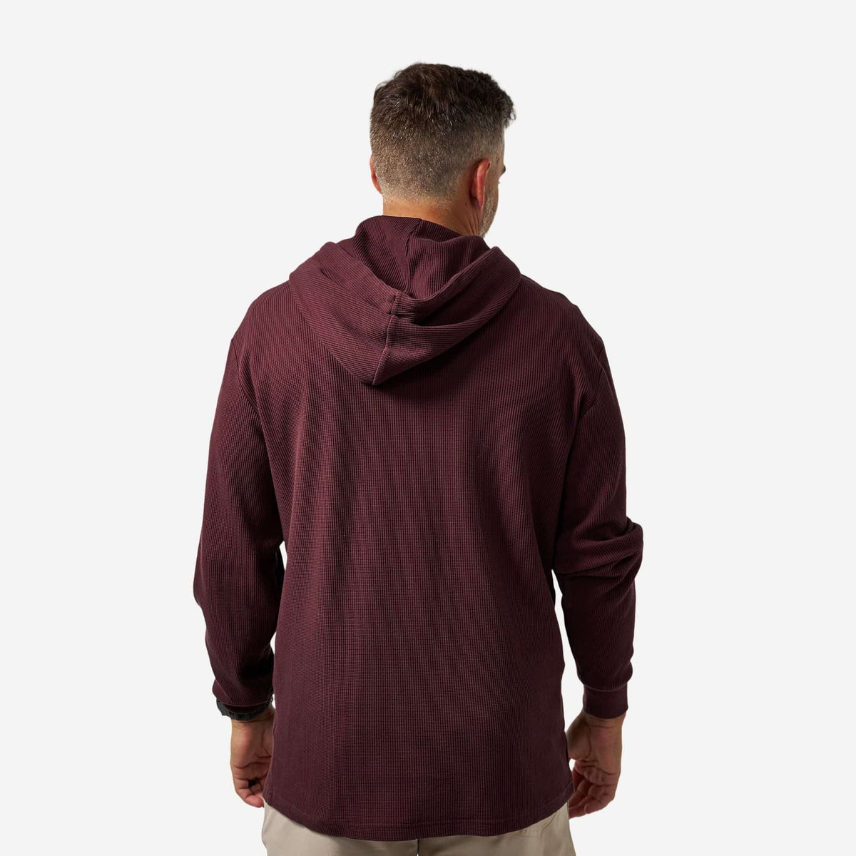 Maroon Thermal Hoodie