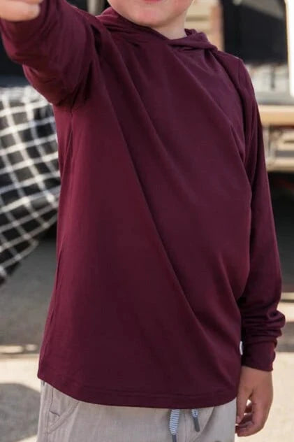Youth Performance Hoodie- Maroon