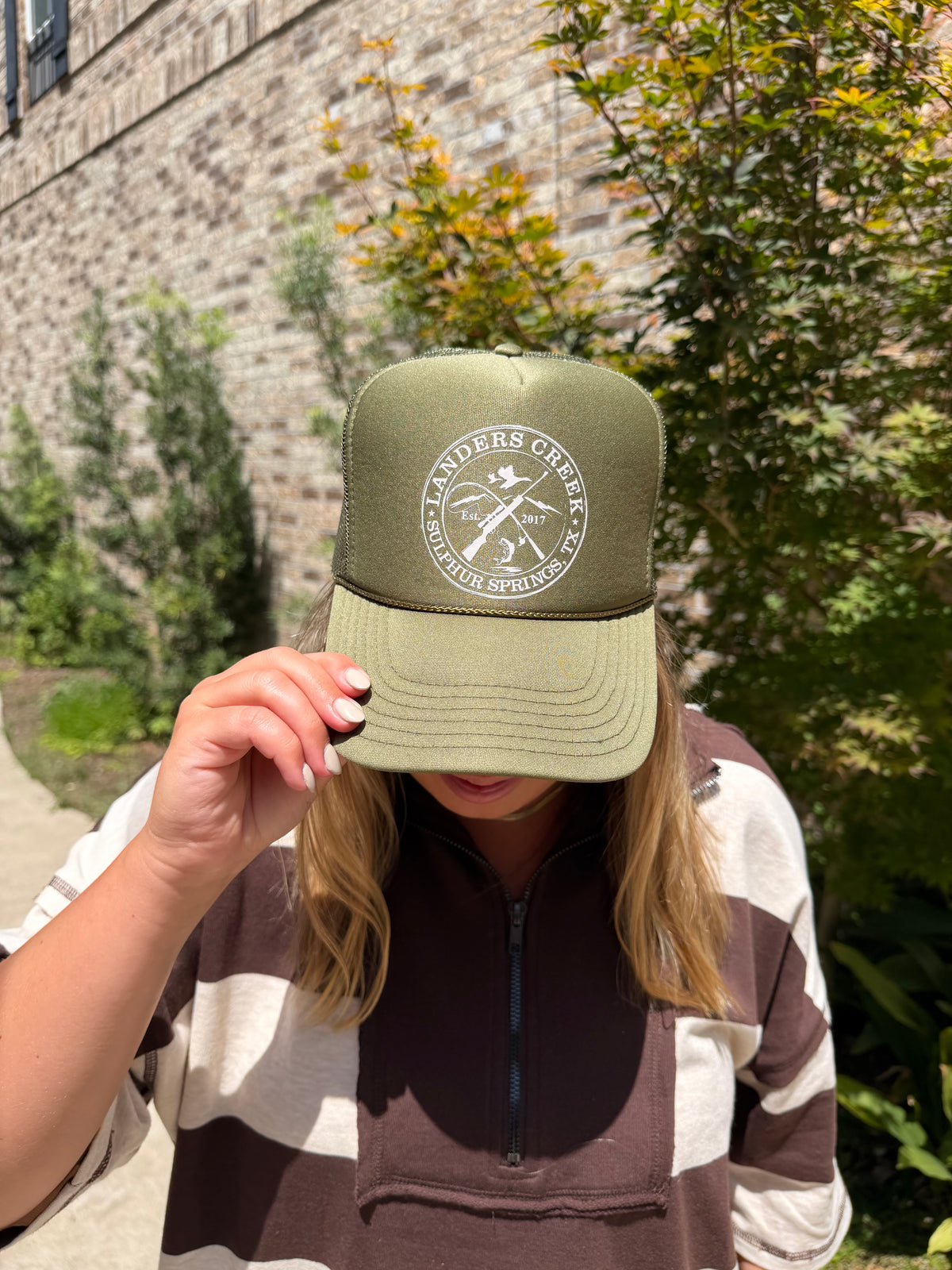 Army Green Original Logo Trucker