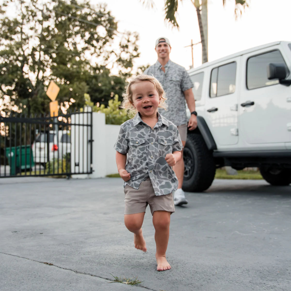 Youth Pearl Snap- Deer Camo