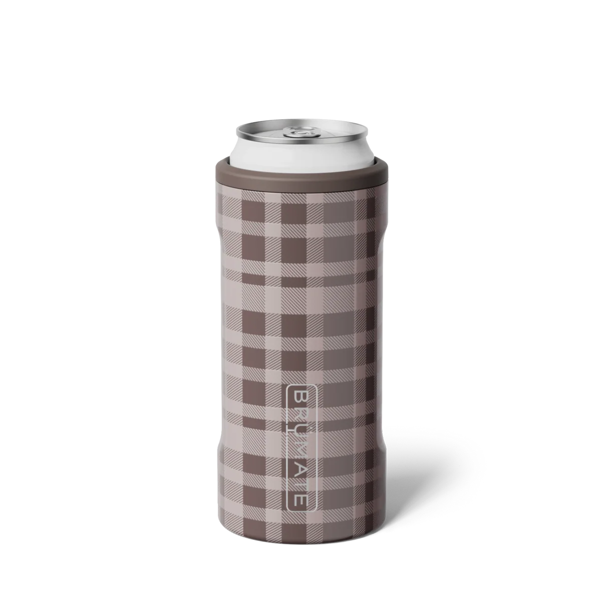 Pecan Plaid Slim Can