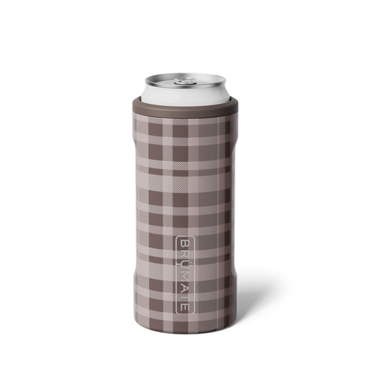 Pecan Plaid Slim Can
