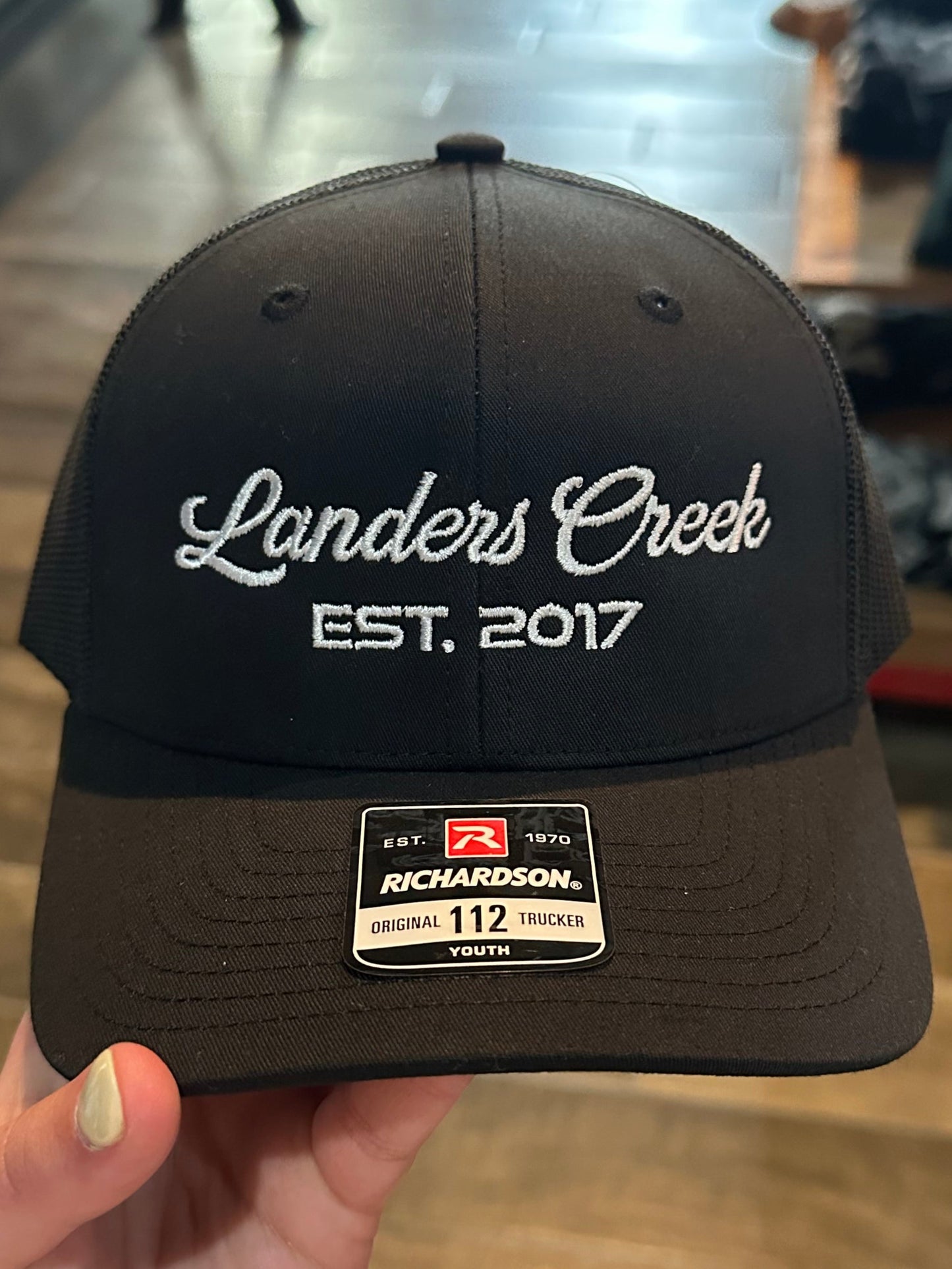 Youth Black & White Cap