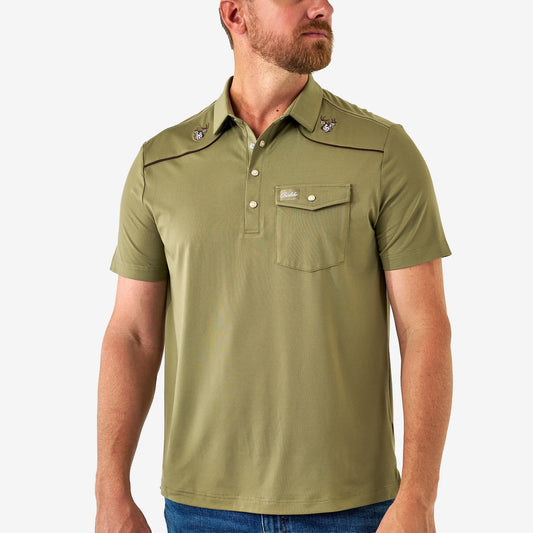Whitetail Pearl Snap Polo