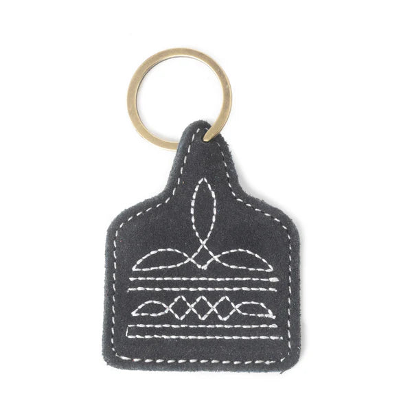 Saddle Key Fob- Coal