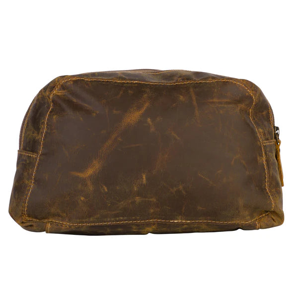 Leather Toiletry Bag- Medium