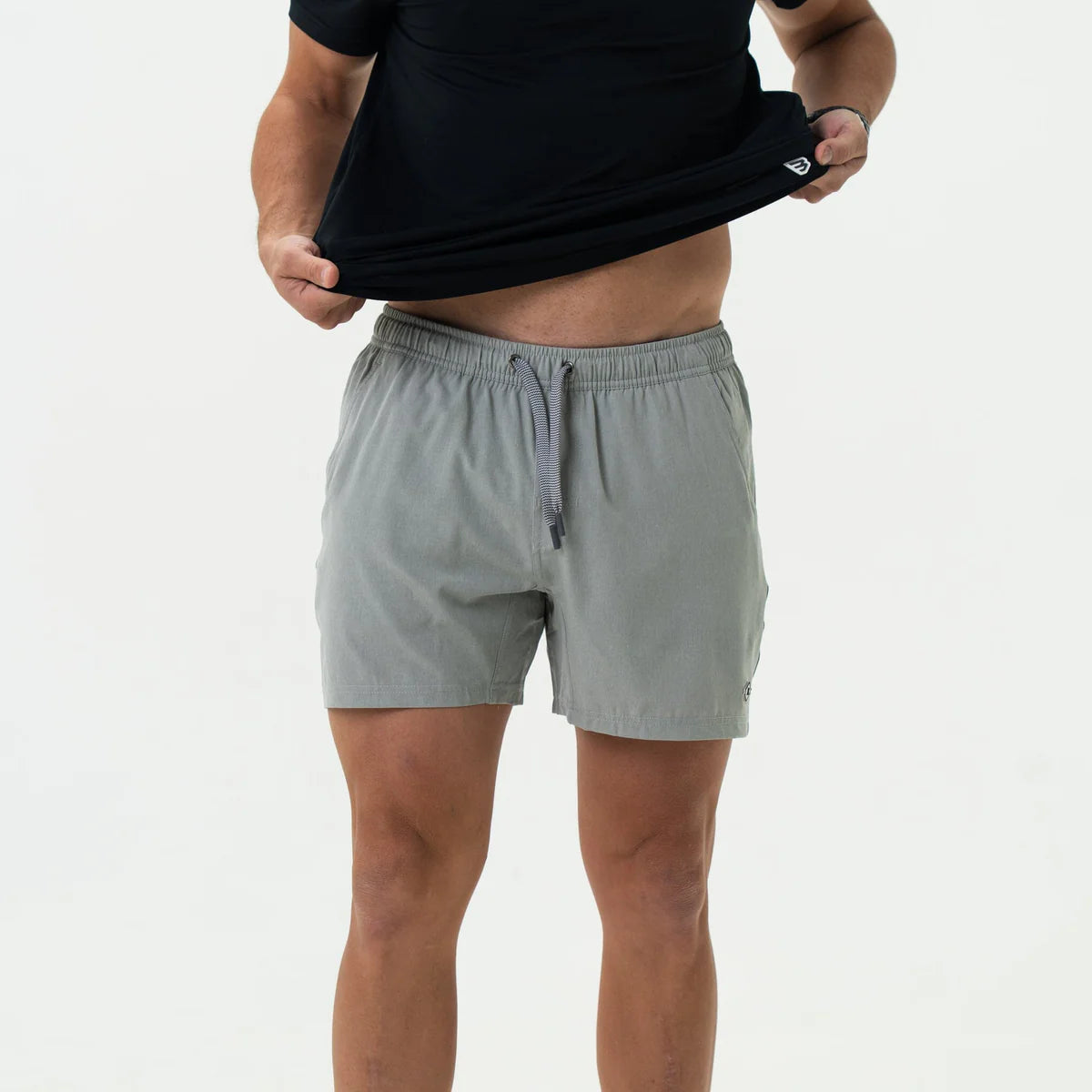 Light Grey Athletic Short 5.5