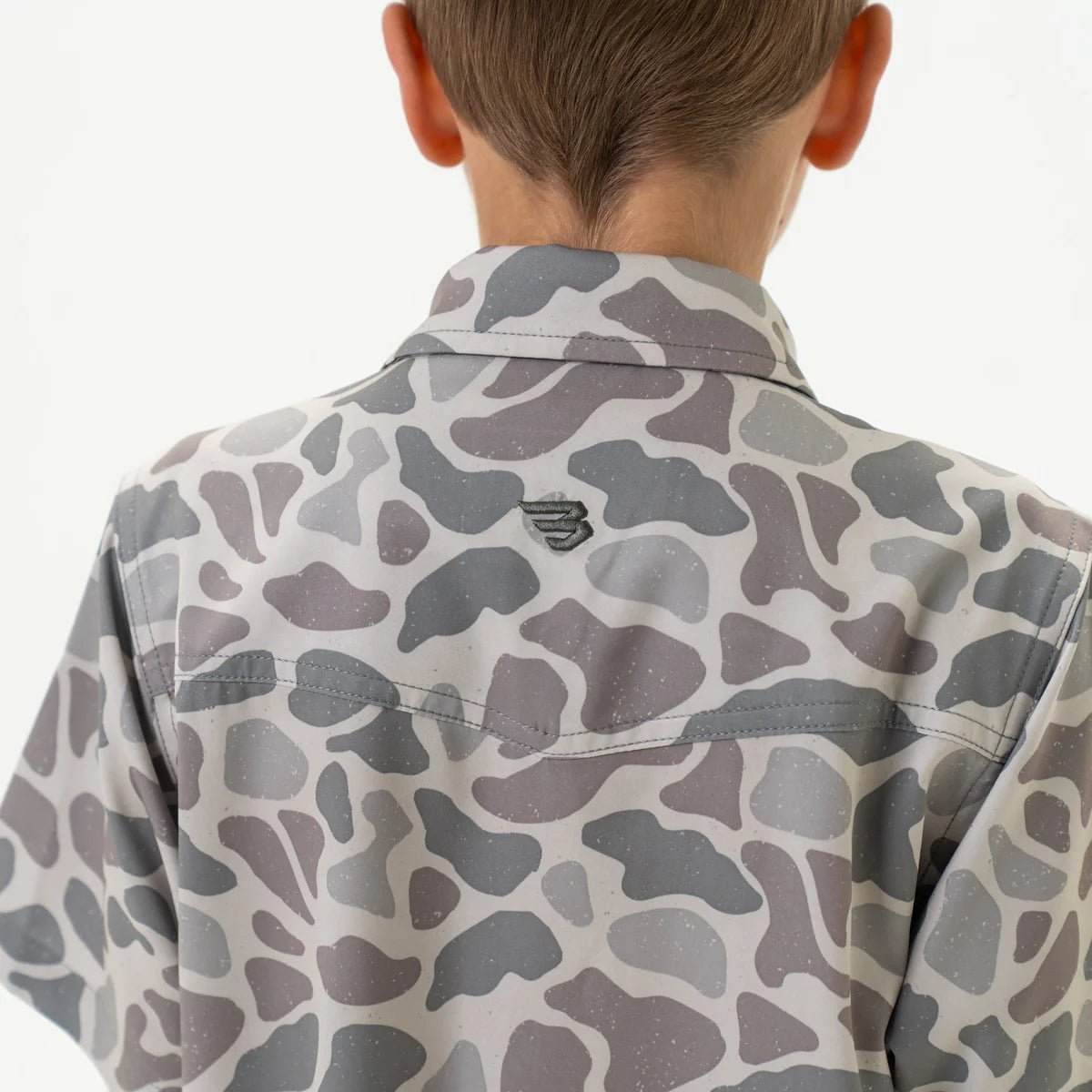 Youth Pearl Snap- Deer Camo