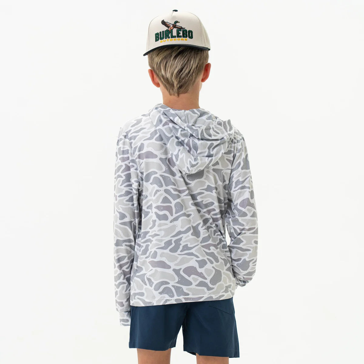 Youth White Camo Hoodie