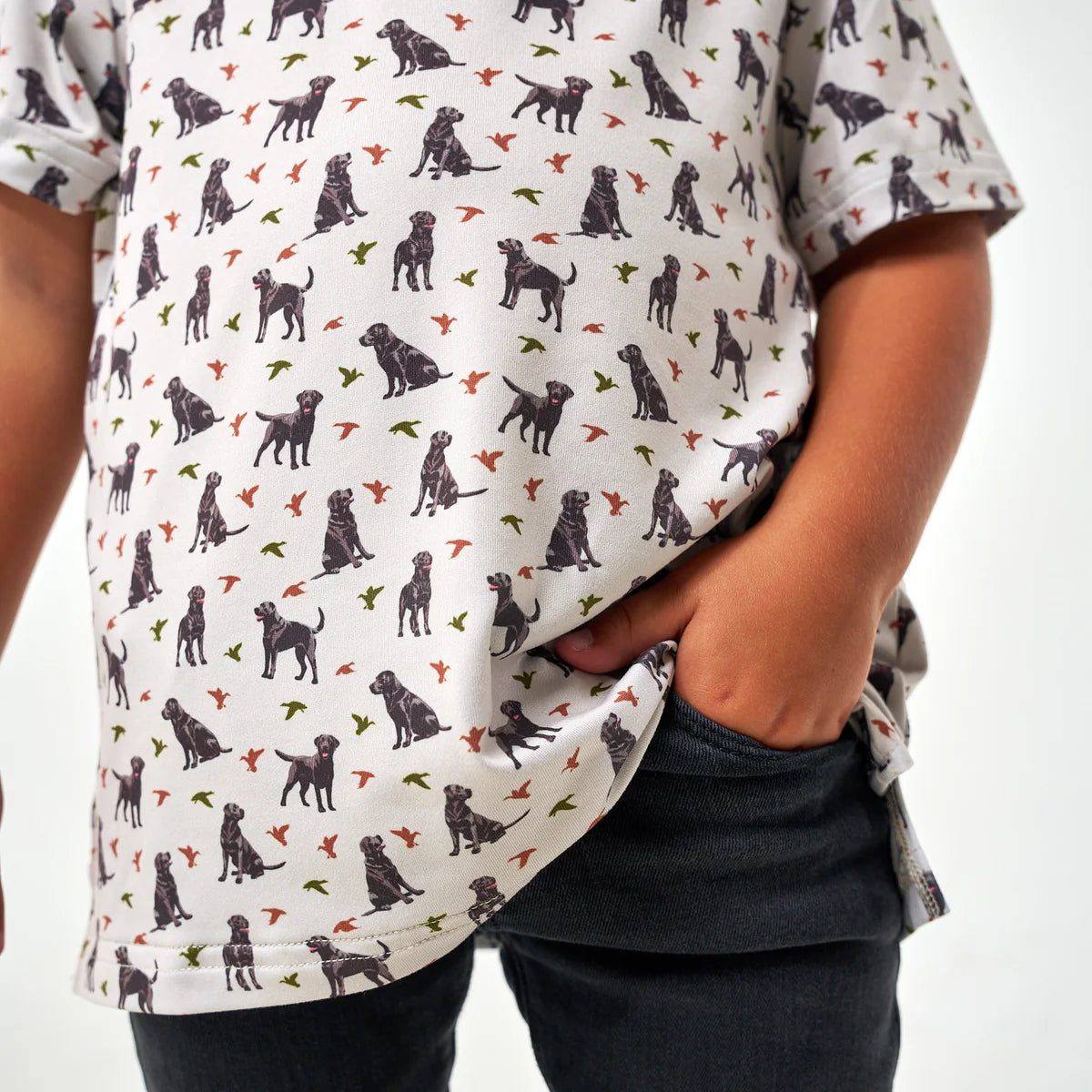 Youth Polo- Ducks & Dogs