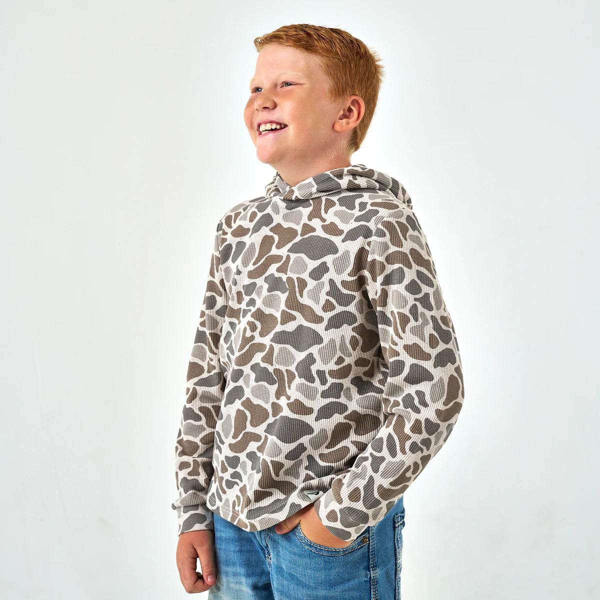 Youth Thermal Hoodie- Camo