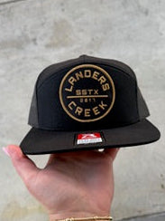 Black Circle Patch Hat