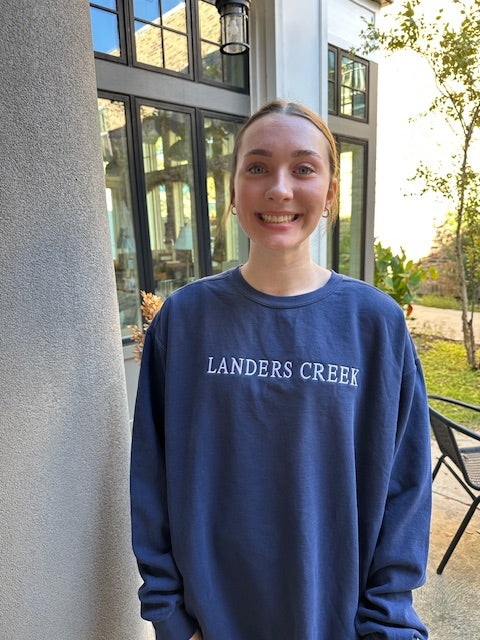 Embroidered Seaside Sweatshirt
