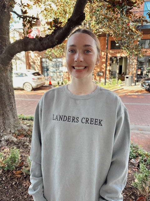 Embroidered Seaside Sweatshirt