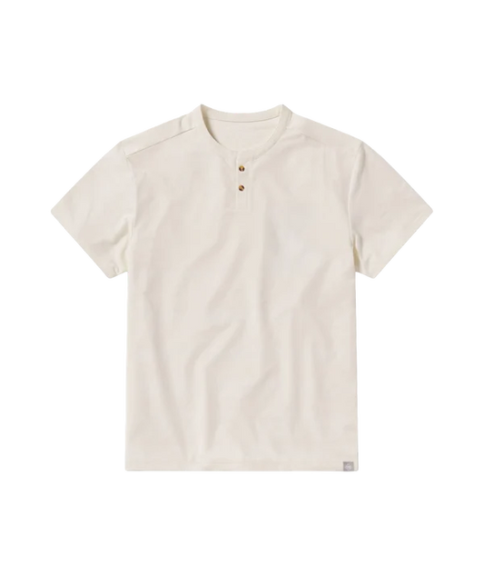 Oatmeal Henley Tee