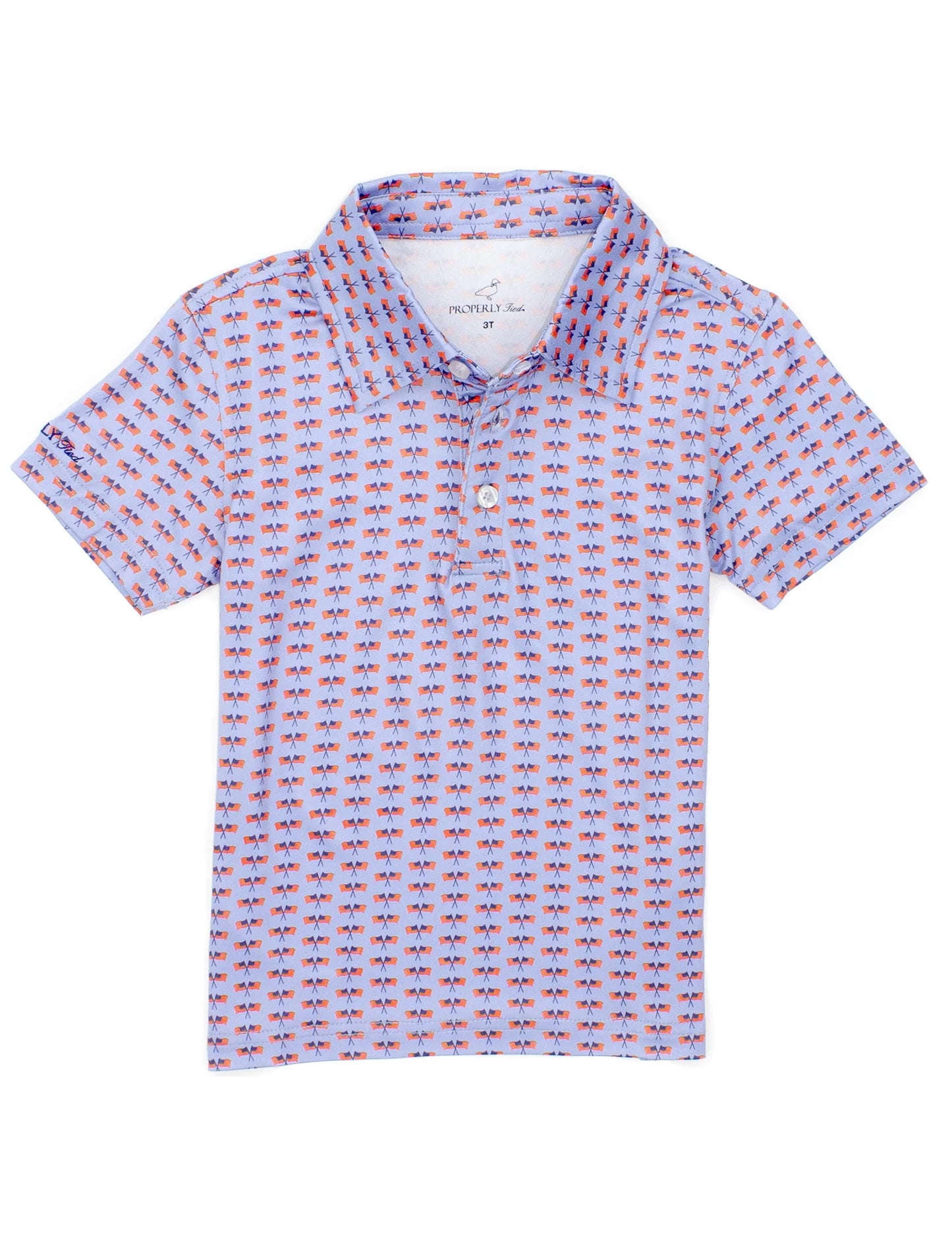 Boys Freedom Flag Polo