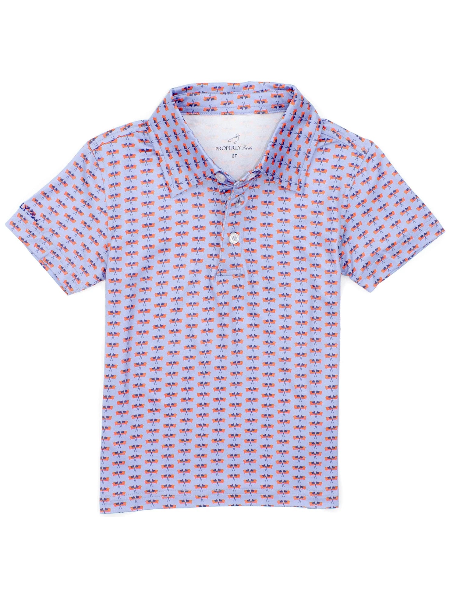 Boys Freedom Flag Polo