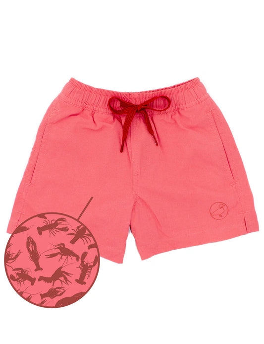 Boys Splash Swim Crawfish