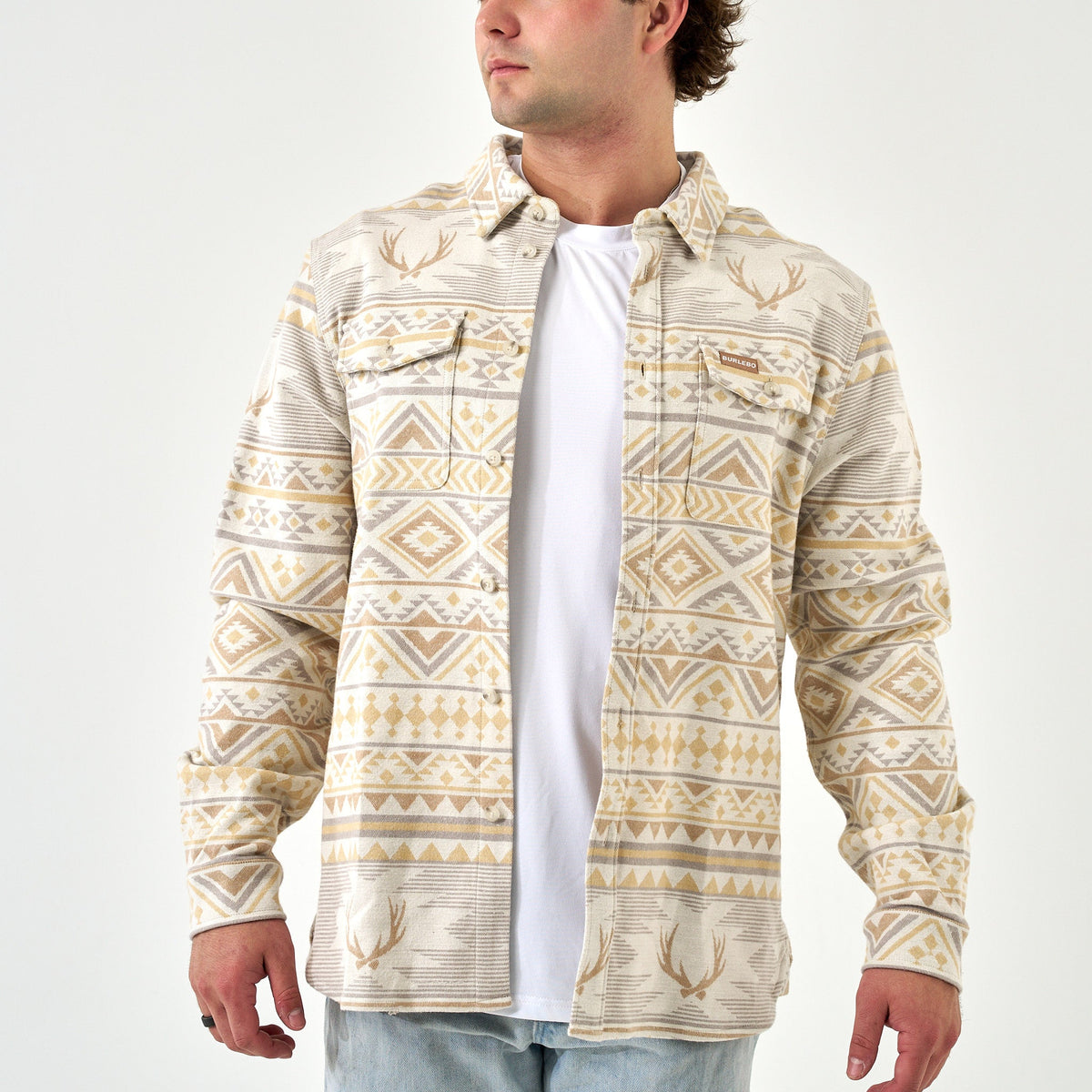 Whitetail Aztec Flannel
